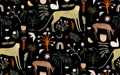 Vzor Wild Garden, 2018 od Léa Le Pivert