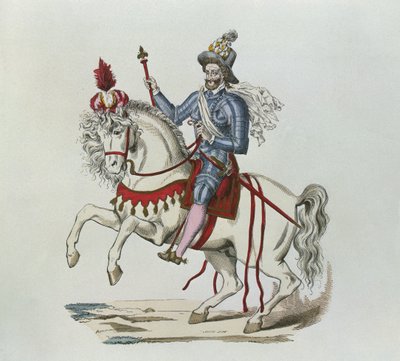 Jezdecký portrét Jindřicha IV v roce 1596 od Lacoste jeune