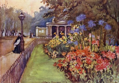 Podzimní postele, Hyde Park (barevné lito) od Lady Victoria Marjorie Harriet Manners