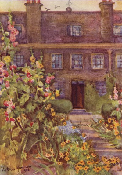 Grey Coat School, Westminster (barevné lito) od Lady Victoria Marjorie Harriet Manners