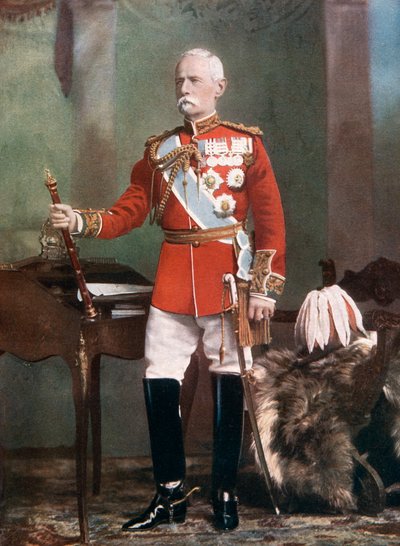 Polní maršál Lord Roberts, vrchní velitel sil v Jižní Africe, 1902. od Lafayette