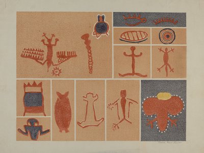 Petroglyph - Lidské postavy od Lala Eve Rivol