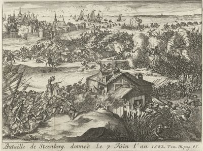 Bitva u Steenbergu, daná 7. června 1583 (název na předmětu) od Lamberecht Causé