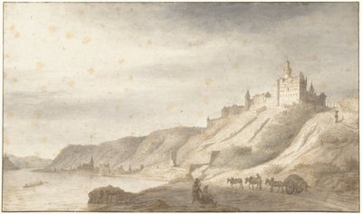Hrad Rheinfels poblíž St. Goar na Rýně od Lambert Doomer