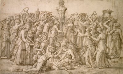 Oběť Priapusovi, 1540 od Lambert Lombard