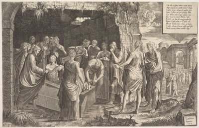 Vzkříšení Lazara, 1544. od Lambert Suavius