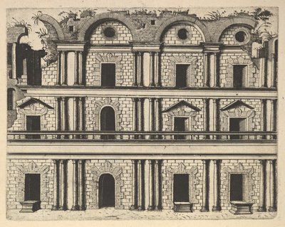 Zřícenina fasády paláce [Palác M. Agrippy] ze série 