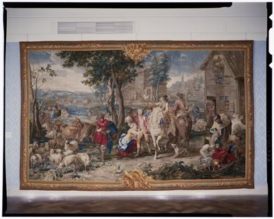 Pillage, ze série tapiserií Art of War, 1708-12 (tkané 1712-18) (tapisérie) od Lambert de Hondt