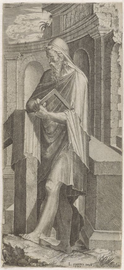 Apoštol Juda Taddeus Kristus, dvanáct apoštolů a Pavel (název série) od Lambertus Suavius