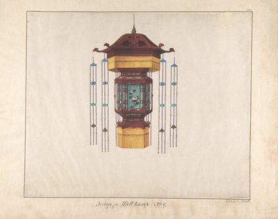 Design pro Hallovou lampu č.9, ca. 1845. od Lamqua