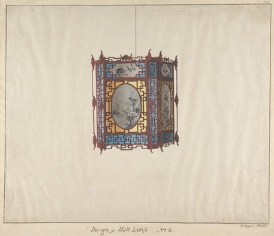 Design pro halovou lampu č.6, ca. 1845. od Lamqua