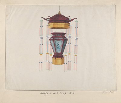 Design pro halovou lampu, ca. 1800-1810. od Lamqua