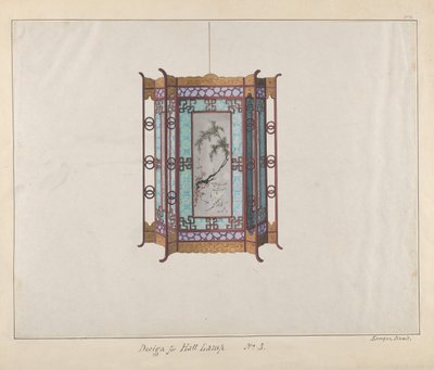 Design pro halovou lampu, ca. 1800-1810. od Lamqua
