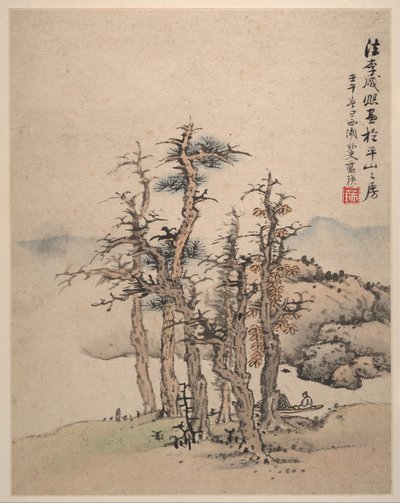 Krajiny podle mistrů Song a Yuan, 1642. od Lan Ying