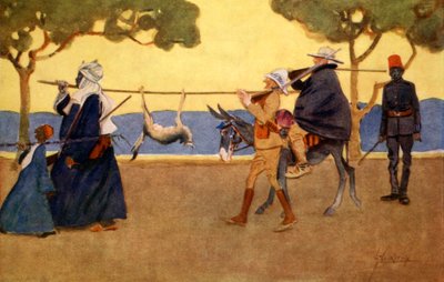 Lovci velké zvěře, z knihy "Světlá strana Egypta", 1908 od Lance Thackeray