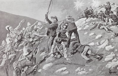 Charge of the Inniskillings, bitva na výšinách Tugela Heights od Lance Thackeray