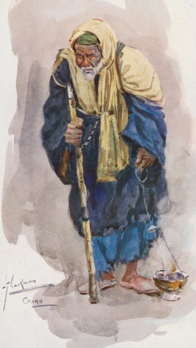 Lidé Egypta: (barevná litografie) od Lance Thackeray