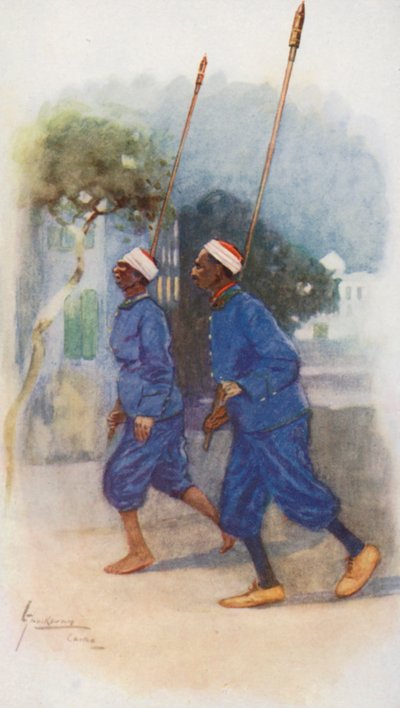 Lidé Egypta: (barevná litografie) od Lance Thackeray