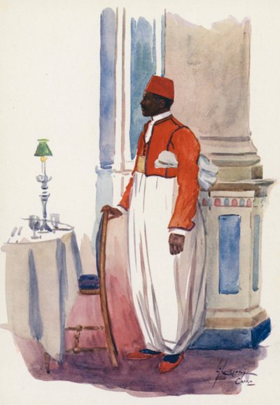 Lidé Egypta: Číšník, hotel Shepheard