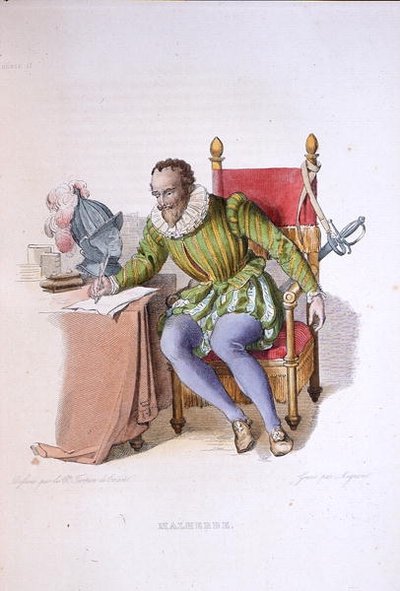Portrét Francoise de Malherbe (1555-1628), ilustrace z 