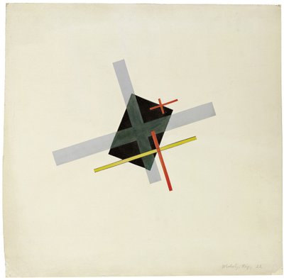 Koláž s černým středem, 1922 od Laszlo Moholy Nagy