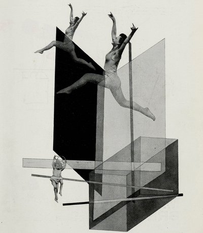 Lidská mechanika Varieté. Z jeviště v Bauhaus Die Bühne im Bauhaus, 1925. od Laszlo Moholy Nagy