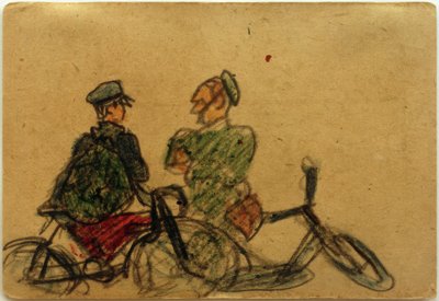Bez názvu (mluvení s cyklisty) od Laszlo Moholy-Nagy