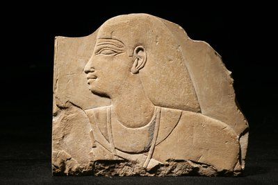 Mentu-em-hat, konec 25. dynastie – začátek 26. dynastie, cca 660–650 př. n. l. (vápenec) od Late Period Egyptian