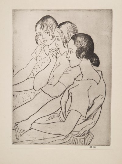 Country Girls, hospoda. 1927. od Laura Knight