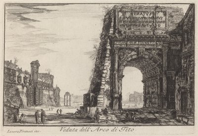 Titův oblouk od Laura Piranesi after Giovanni Battista Piranesi