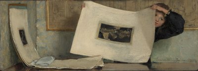 Anna listuje v portfoliu tisků od Laura Theresa Alma Tadema (Lady)