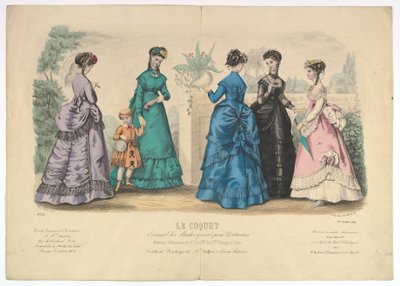 Le Coquet, č. 22, z Journal des Modes Spécial pour Couturières, 1. července 1869. od Laure Noel