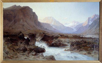 La Berarde v Oisans. Obraz Laurenta Guétala (1841-1892) od Laurent Guétal