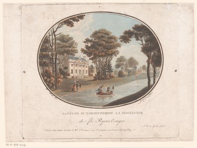 Pohled na Ranston v Dorsetshire Ranston v Dorsethshire La Seigneurie de Jh Ryves Ecuyer. (název na objektu) Jardins Anglais (název série na objektu) Anglické zahrady (název série) od Laurent Guyot
