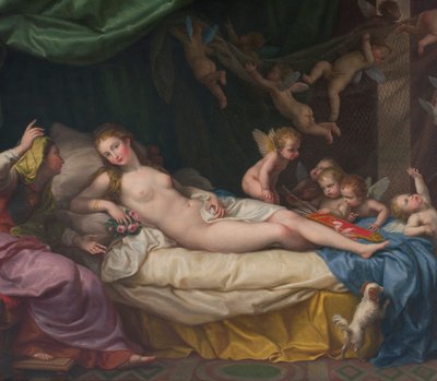 Venuše a Minerva od Laurent Pecheux