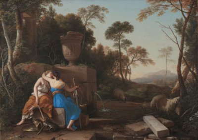 Laurent de La Hyre / "Polibek míru a spravedlnosti", 1654 od Laurent de La Hire