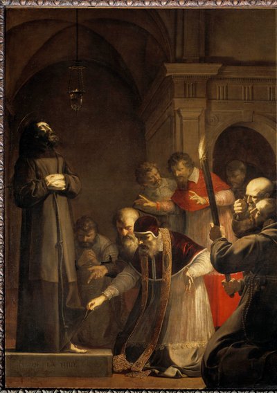 Papež Nicholas V (1398-1455), v roce 1449, otevřel sklep Saint Francois d