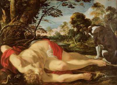 Mrtvý Adonis, kolem 1624-28 od Laurent de la Hyre