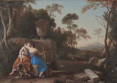 Polibek míru a spravedlnosti, 1654 od Laurent de la Hyre