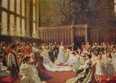 Svatba krále Jiřího V., 1894, c1915 od Laurits Regner Tuxen