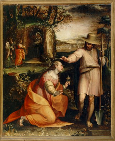 Kristus se zjevuje svaté Máří Magdaléně - Noli me tangere ... (malba na plátně) od Lavinia Fontana