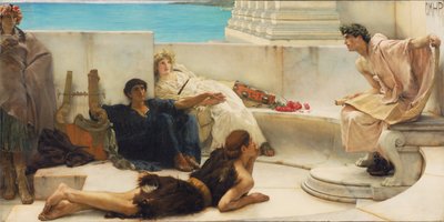 Čtení z Homéra od Lawrence Alma-Tadema