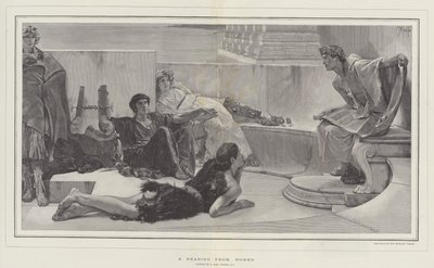 Čtení z Homera od Lawrence Alma Tadema