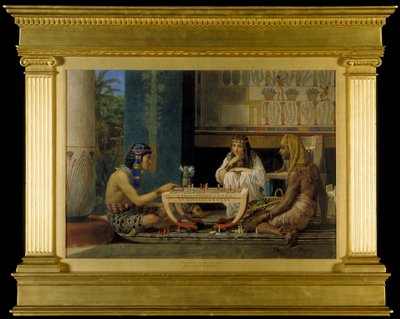 Egyptští šachisté, 1865 od Lawrence Alma Tadema