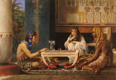 Egyptští šachisté, 1868 od Lawrence Alma Tadema