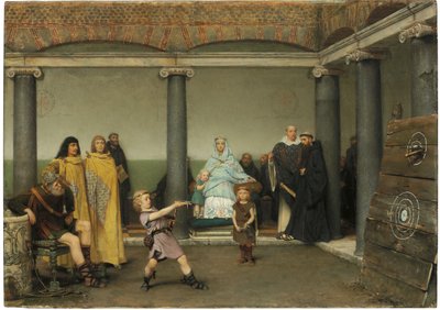 Vzdělání dětí Clotildy a Clovise, 1868 od Lawrence Alma Tadema