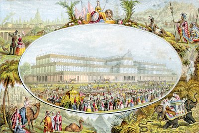 Královna Viktorie přijíždějící otevřít Velkou výstavu v Crystal Palace, Londýn, 1851 od Le Blond