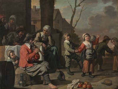 Tanec selských dětí, kolem roku 1650 od Le Nain Brothers