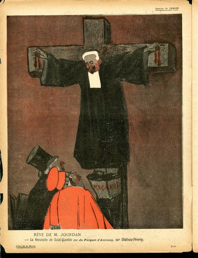 Máselný talíř, číslo 129, satirické barvy od Leal de Camara