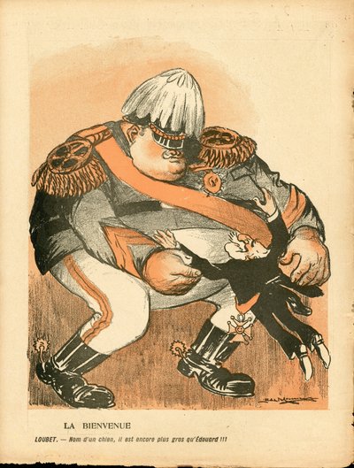Máslový talíř“, číslo 243, satirický v barvách od Leal de Camara